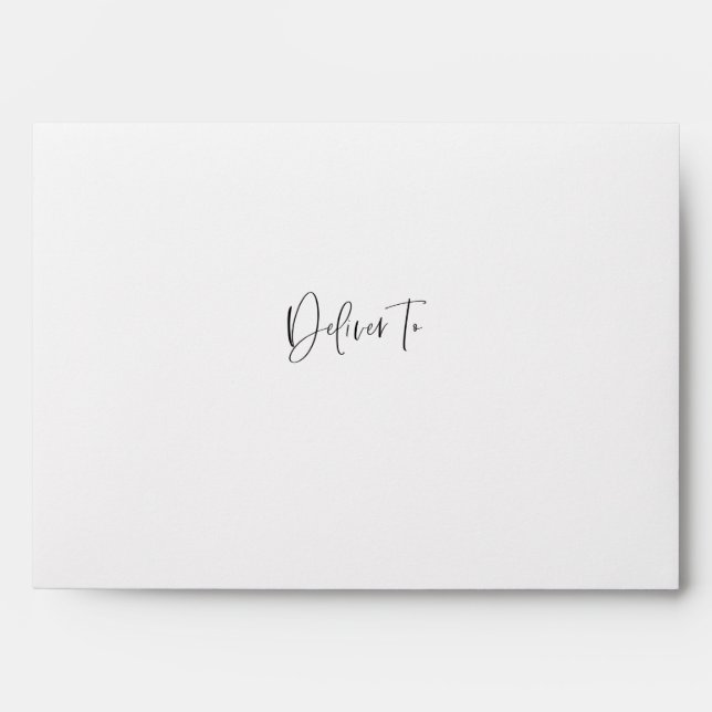 Enveloppe Calligraphie Moderne Simple Offre À L'Enveloppe (Devant)