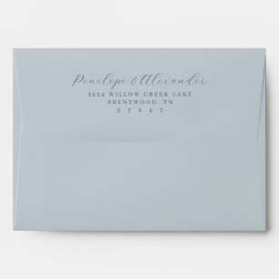 Enveloppe Calligraphie noire élégante