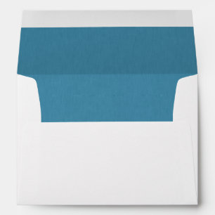 Enveloppe Calme et simple Fond texturé en lin bleu 