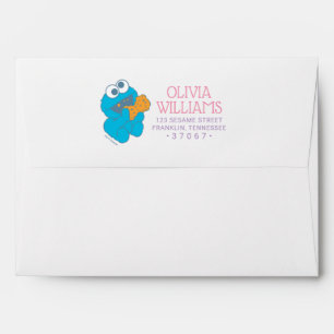 Enveloppe Camarades de Sesame Street pastel   1er anniversai