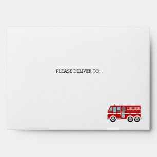 Enveloppe Camion d'incendie