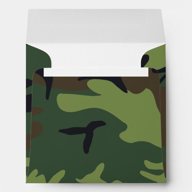 Enveloppe Camion militaire de Green Forest (Dos (Bas))
