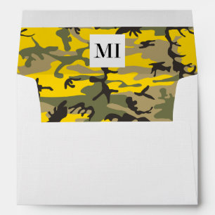 Enveloppe Camo jaune et vert, Camouflage, Militaire, Armée