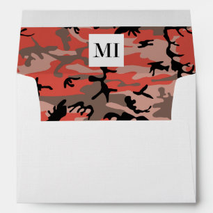 Enveloppe Camo rouge et marron, Camouflage, Militaire, Armée