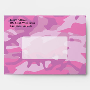 Enveloppe Camoflauge rose