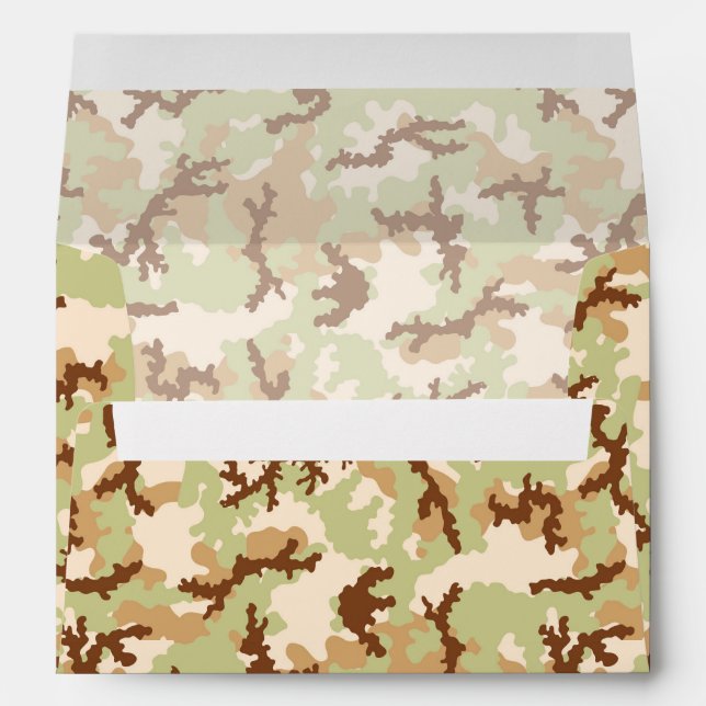 Enveloppe Camouflage du désert (Dos (Bas))