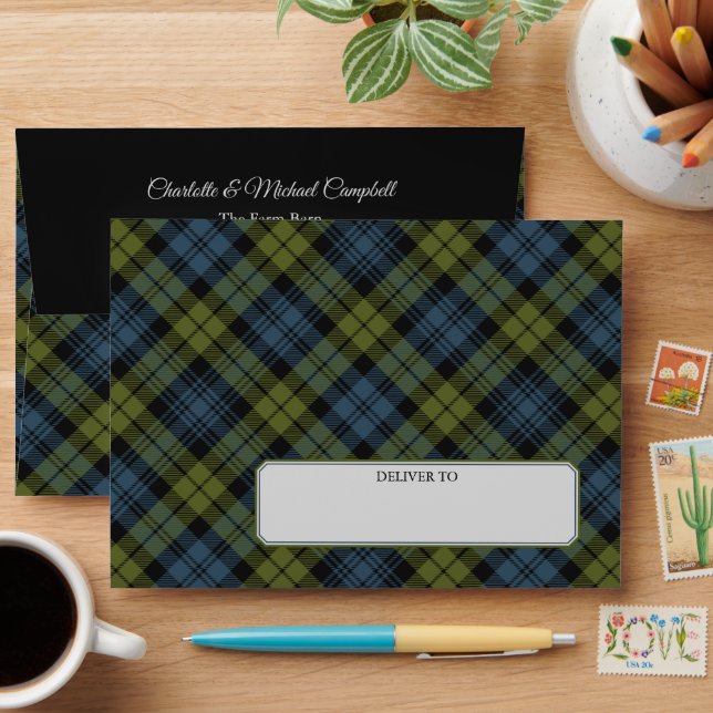 Enveloppe Campbell Tartan (Desk)