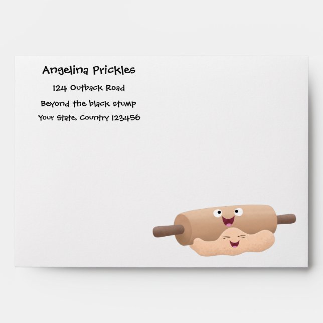 Enveloppe Caricature à pâte molle et à pâte molle (Devant)