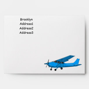 Enveloppe Caricature d'avion à voilure fixe