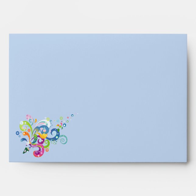 Enveloppe Carnaval de cartes de voeux couleur (Devant)