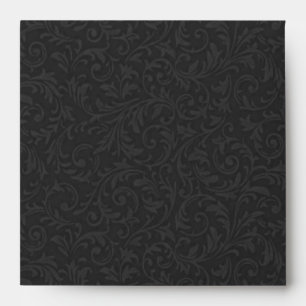 Enveloppe Carré de l'enveloppe de fibres noires