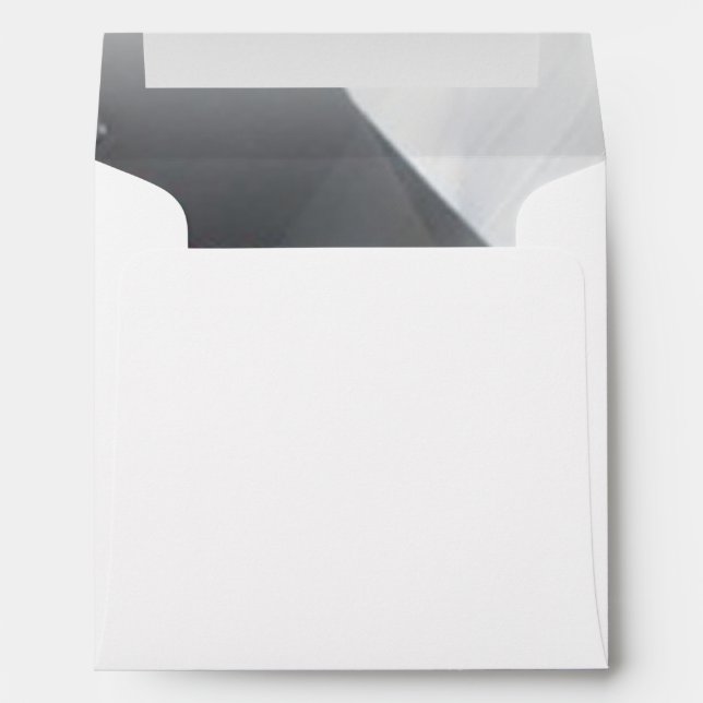 Enveloppe Carré Mariage rose Calla Lily (Dos (Bas))