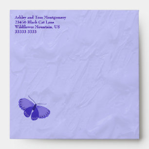Enveloppe Carré papillon Lavender
