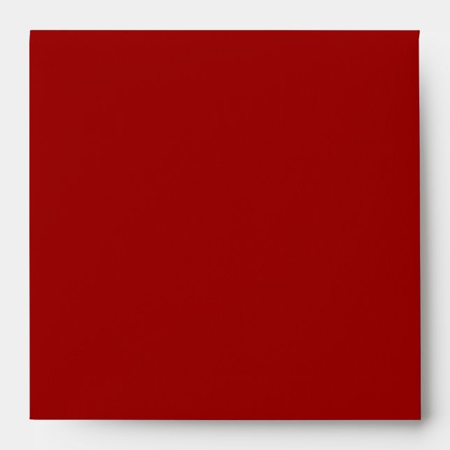 Enveloppe Carré rouge de Noël (Devant)