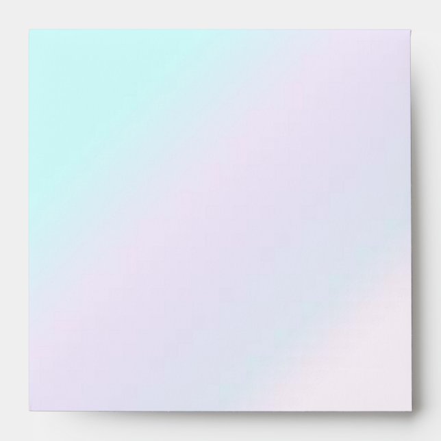 Enveloppe Carré souple Pastel Gradient (Devant)