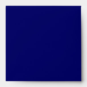 Enveloppe carrée bleu marine or