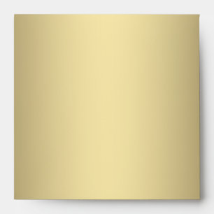 Enveloppe carrée crème noir et or
