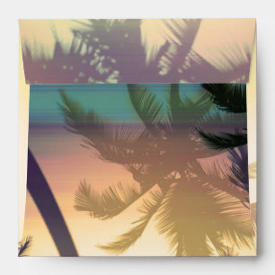 Enveloppe Carrée de Plage d'Été Chaleur Tropicale