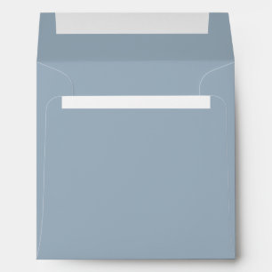 Enveloppe carrée mandala bleu poussiéreux