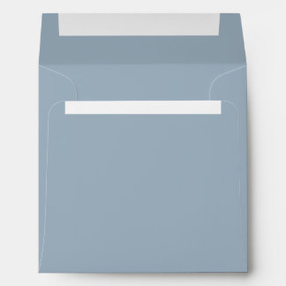 Enveloppe carrée mandala bleu poussiéreux