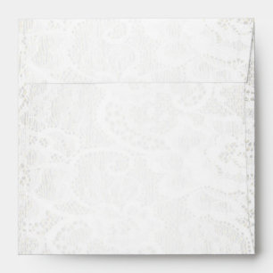 Enveloppe carrée Romance rustique Lacy Lace