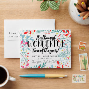 Enveloppe carte à gratter de noël Loterie Billet Mariage
