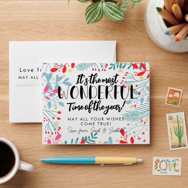Enveloppe carte à gratter de noël Loterie Billet Mariage (Desk)