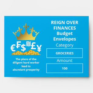 Enveloppe Carte BLEUE Christian Budget Argent