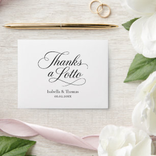Enveloppe Carte de mariage à gratter Merci Beaucoup Envelopp