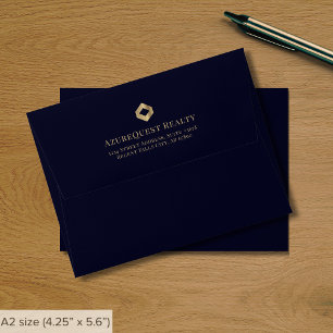 Enveloppe Carte de note d'affaires moderne de luxe