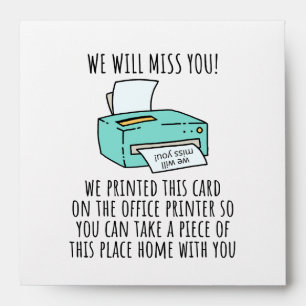 Enveloppe Carte de retrait pour collègue ou patron, amusant 