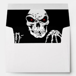 Enveloppe Carte de voeux A7/Squelette