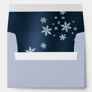 Enveloppe Carte d'invitation de la Marine des lacs de neige