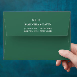 Enveloppe Carte du Mariage mondial de Green Destination Airp