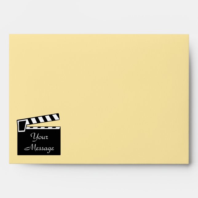 Enveloppe Carte graphique à clapet pour ardoise de film (Devant)