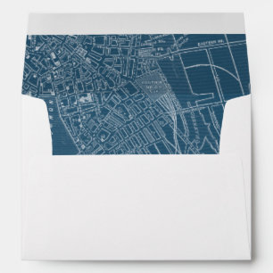 Enveloppe Carte graphique de Boston