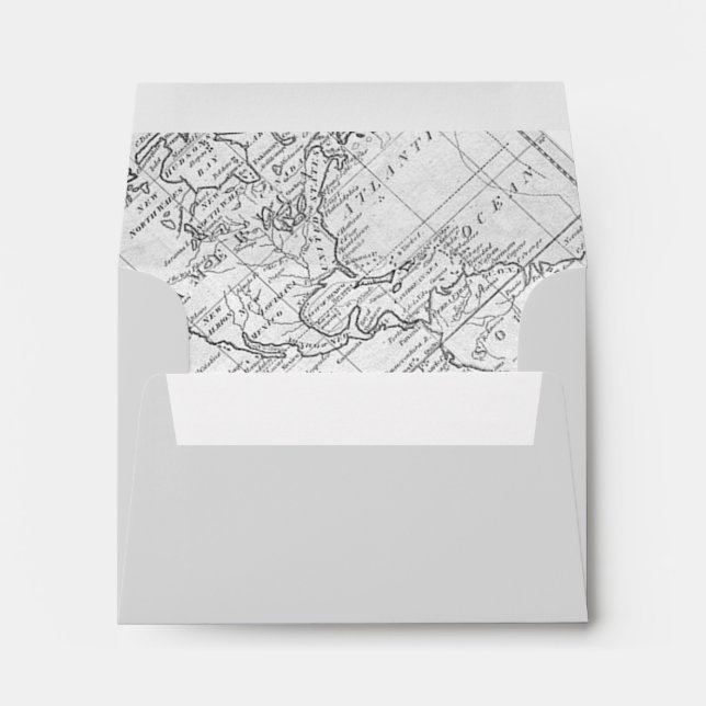 Enveloppe Carte Mondiale (Dos (Bas))