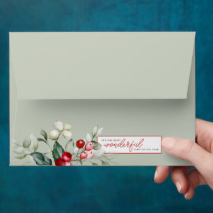 Enveloppe Carte photo de Noël négatif du film
