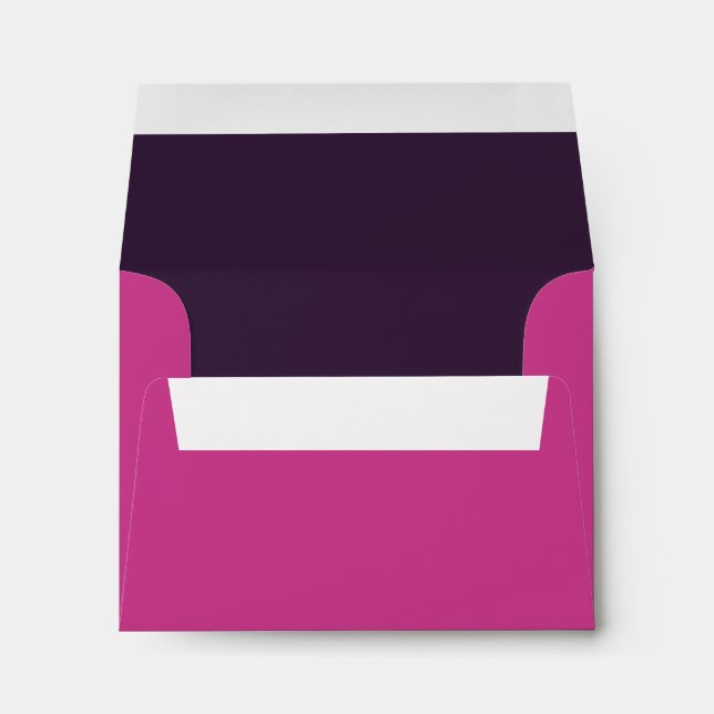 Enveloppe Carte pour notes Magenta A2 reliée à la  (Dos (Bas))