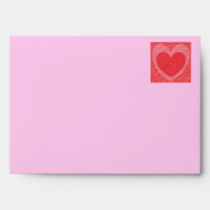 Enveloppe Cartes de Voeux Cardiaques