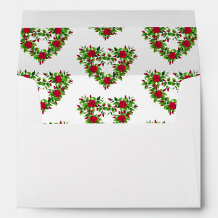 Enveloppe Cartes Enveloppe Coeurs Rose