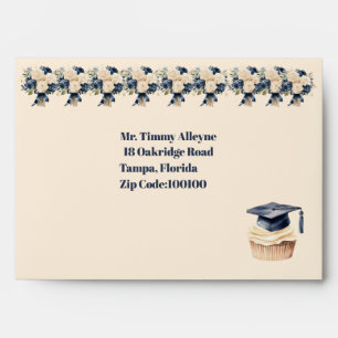 Enveloppe Carton d'invitation à une fête de remise de diplôm