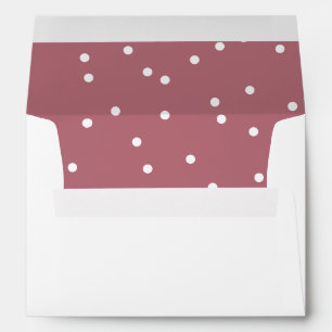 Enveloppe Carton d'invitation de mariage à motif de confetti