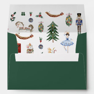 Enveloppe Casse-noisette Noël sucre prune fée fantaisiste 