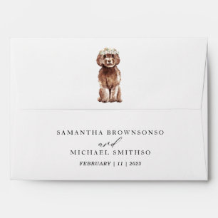 Enveloppe Cavapoo Chien Mariage