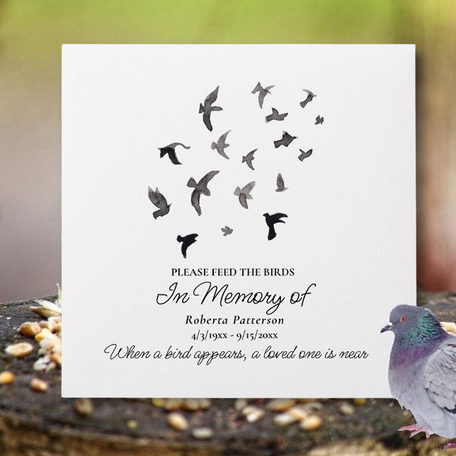 Enveloppe Celebration of Life Funeral Favors Bird Seed (Créateur téléchargé)