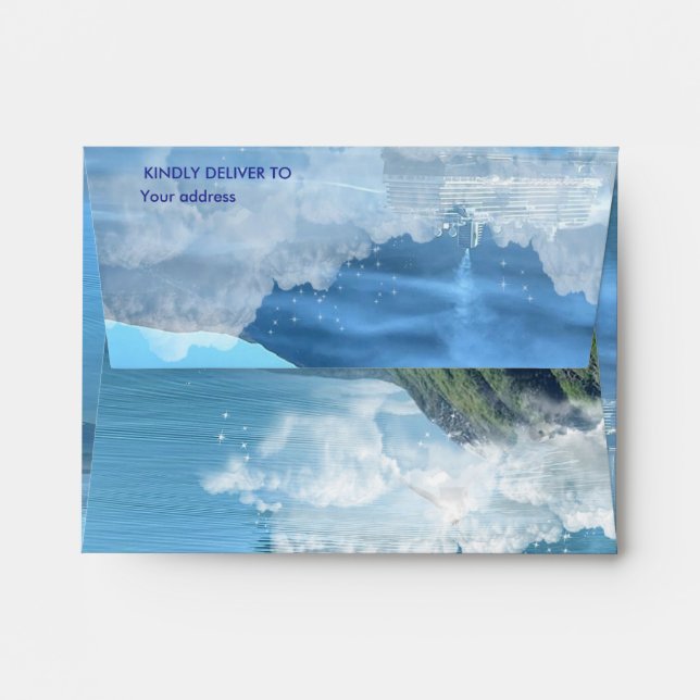 Enveloppe Célébrations norvégiennes (Dos (Haut rabat))