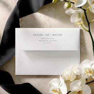Enveloppe CELINE Minimalist Wedding Invitation Envelope