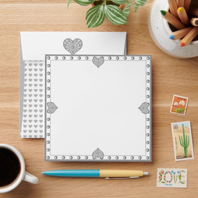 Enveloppe Céramique gris dentelle (Desk)