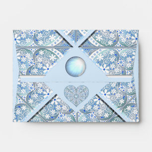 Enveloppe Céramique Lace Bleu clair